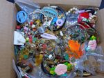 Huge Lot 11 lb  Wearable Jewelry Rings, Necklaces Earrings Some Signed VTG 2 New