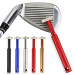 Golf Club Groove Sharpener Iron Regrooving Cleaner Tool 6 Heads Wedge Cleaning