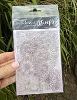 Hunkydory For the Love of Stamps Colour Me Flowers Rubber Stamp Flowers