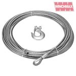 Steel Rope/Cable 15m x 9.5mm. 3/8 Inch hook. For winches up to 13,500lb