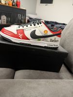 CUSTOM MCLAREN FORMULA 1 Ayrton Senna Nike Trainers White/red/black Size 9