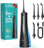 COSLUS Cordless C50 Dental Water Flosser : 4 Modes & 20 Levels