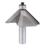 Chamfer Router Bit 1/2 Shank 1-1/4 inch Dia 45 Degree Carbon Steel Bearing