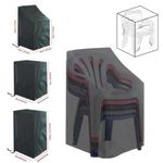 Garden Stackable Chair Cover Waterproof Outdoor Heavy Duty Strong Stacking Seat