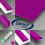 PVC Cladding Plum Gloss Waterproof Sheets & Profiles - Full System