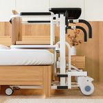 Patient Chair Hydraulic Transferred Lift Wheelchair w/180°Split Seat And Table Q