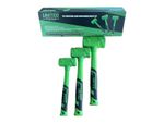 3pc Rubber Dead Blow Hammers, Hammer 1lb 2lb 3lb Set