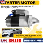 FITS CITROEN C1, PEUGEOT 107 108 & TOYOTA AYGO 1.0 1KR PETROL NEW STARTER MOTOR