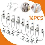 16PCS White Window Door Cable Restrictor Ventilator Child Safety Security Lock