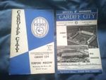 CARDIFF CITY ×2 EUROPEAN CUP  WINNERS  v  ZARAGOZA 1965 / TORPEDO MOSCOW 1968