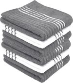 Premium Cotton Kitchen Towels Large Striped Tea Towels  Pack Catering Quality