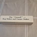 Vintage The "Carnell" Rug Maker Tool In Original Box
