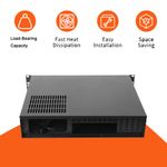 2U Rack Server Case 14" Chassis for Mini ITX/Micro ATX Supports ATX PSU