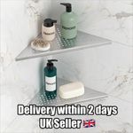 2 x Corner Shelves, 304 Stainless Steel Bathroom, Toilet, Kitchen, Grout in