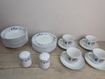 BHS Priory Dinner set Floral-Tea plates-Bowls -Cups-salt and pepper -CHOSE