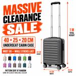 Ryanair Approved Underseat Cabin Case Clearance 40 x 25 x 20cm Detachable wheels
