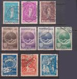 (F279-18) 1949-50 Mozambique mix 3lot 10stamps 50c to 3e (R) 