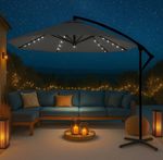 Neo Parasol LED Lights 3M Garden Outdoor Freestanding Hanging Umbrella