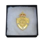 King Charles III Shield Brooch