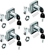 YOUTU 4 Pack Cam Locks Cabinet Drawer Cupboard Zinc Alloy Furniture Locks - Keys