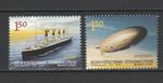 Bosnia Herzegovina Serbian 2012 Titanic & Hindenburg 2 MNH stamps