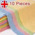 10pcs Phone Lens Glasses Screen Sunglasses Microfibre Spectacles Cleaning Cloth