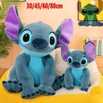 60/80cm Large Plush Lilo & Stitch Stuffed Doll Soft Cuddly Toy Sleeping Pillow🎁