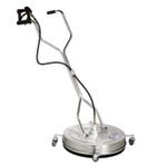 24" Pressure Washer Surface Cleaner Rotary Flat Patio Cleaner Stainless Steel