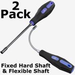 Jubilee Hose Clip Driver Screwdriver Fixed & Hard Shaft Hex Tool For 7mm Hex