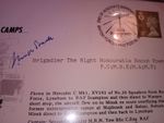WW2 Ephemera Original Documents And 100 Stamps And A Signed Enoch Powell Doc VGC