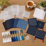 Sashiko Stencil Kit 45pcs Reusable PET Sewing Template Embroidery Craft Tool UK