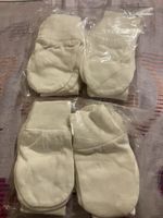 2 Pack 8 Pairs of 100% Cotton Scratch Mittens for Babies Boys and Girls