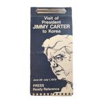Vtg Visit Of President Jimmy Carter To Korea Press Ready Reference 1979 RARE