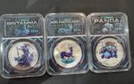 2026 Cyber Britannia,krugerrand,panda 3 set  limited 99 world wide 999 Silver .