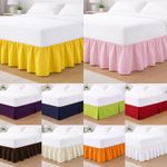 🚨Clearance🚨 Bedding Frilled & Pleated Valance Sheet Single Double King