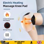 Heated Knee Massager for Pain Relief Arthritis Brace Joint Pain Swelling Therapy