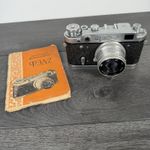 FED-2 Rangefinder Film Camera 50mm F2.8 Lens Vintage USSR Tested & Working READ
