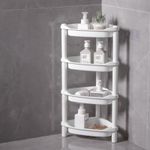 4 Tier Bathroom Shower Caddy Shelf Corner Bath Storage Holder Rack Organizer