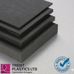 HDPE Sheet - Black | Cut to Size | PE300 Polyethylene Plastic Panel | Food Safe