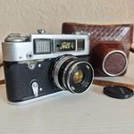 FED 4 Vintage USSR Rangefinder Camera  with Industar-61 2.8/52 Lens & Case  NEAR