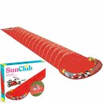 KIDS 5M INFLATABLE GARDEN WATER SLIDE OUTDOOR RACEWAY RALLY SPRINKLER FUN GAME