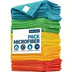 New Microfiber Cleaning Cloth 12 Pack Cleaning Rag Cleaning Towels with 4 Color