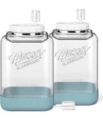 2x Large Fermentation Jar + Lid Airlocks 7.5L Fermenting Mason Kimchi Kombucha