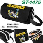 Anime Blue Lock Cartoon Canvas Pencil Case Kids Zip Pen Stationery Bag Handbag
