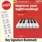 Improve Your Sight-Reading Piano Initial Grade Music Book plus Key Sig Bookmark