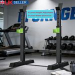 Heavy Duty Squat Stand Adjustable Weight Barbell Stand Gym Strength Train Stand