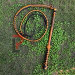 Kangaroo hide Leather Genuine Stockwhip,Heavy Duty 5.5 Ft Stock whip, 12 Plaited