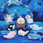 Aquarium Plushies Pendant Killer Whale Plush Keyring Polar Bear Keychain UK