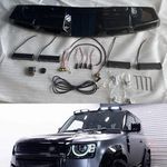 For Land Rover Defender Light Bar 4 LED Gloss Black Roof Pod L663 2020+ 90 110