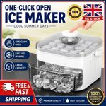 Portable Ice Maker Machine with One-Touch Press Double Layer 50 Ice Cube Maker